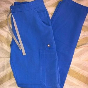 Figs Ceil Blue scrub pants